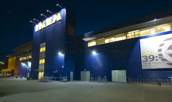 Skylt och annonsbelysning, IKEA Kungens Kurva