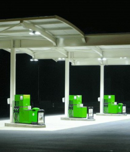 Lägre energiförbrukning och höjd säkerhet på bensinstationer