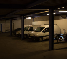 Smart LED-belysning i Greenparks parkeringsgarage