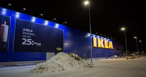 Effektiv skyltbelysning till IKEA i Borlänge
