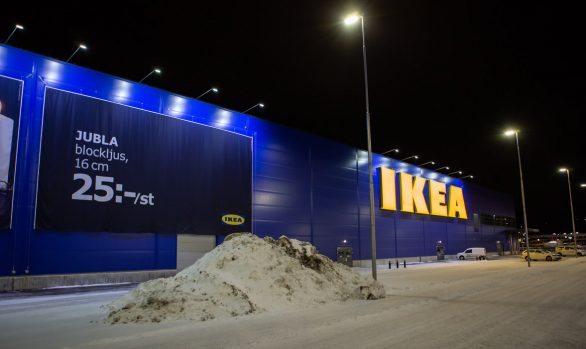 Effektiv skyltbelysning till IKEA i Borlänge