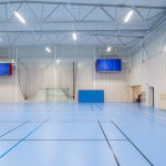 LED i gymnastikhall ger bättre förutsättningar för idrottsutövarna