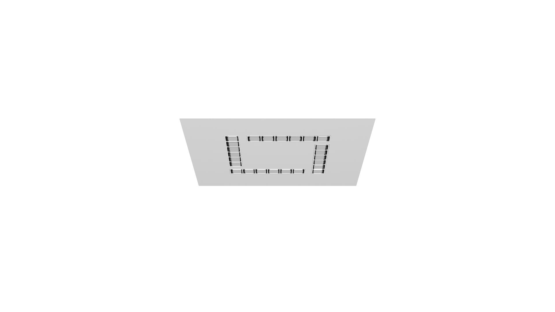 MODUX PQ5 60×60 EmpotradoCorteTecho ReflectorEspecular Gris_HP_escala
